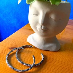 Beautiful Native American Sterling Cuff Bracelets